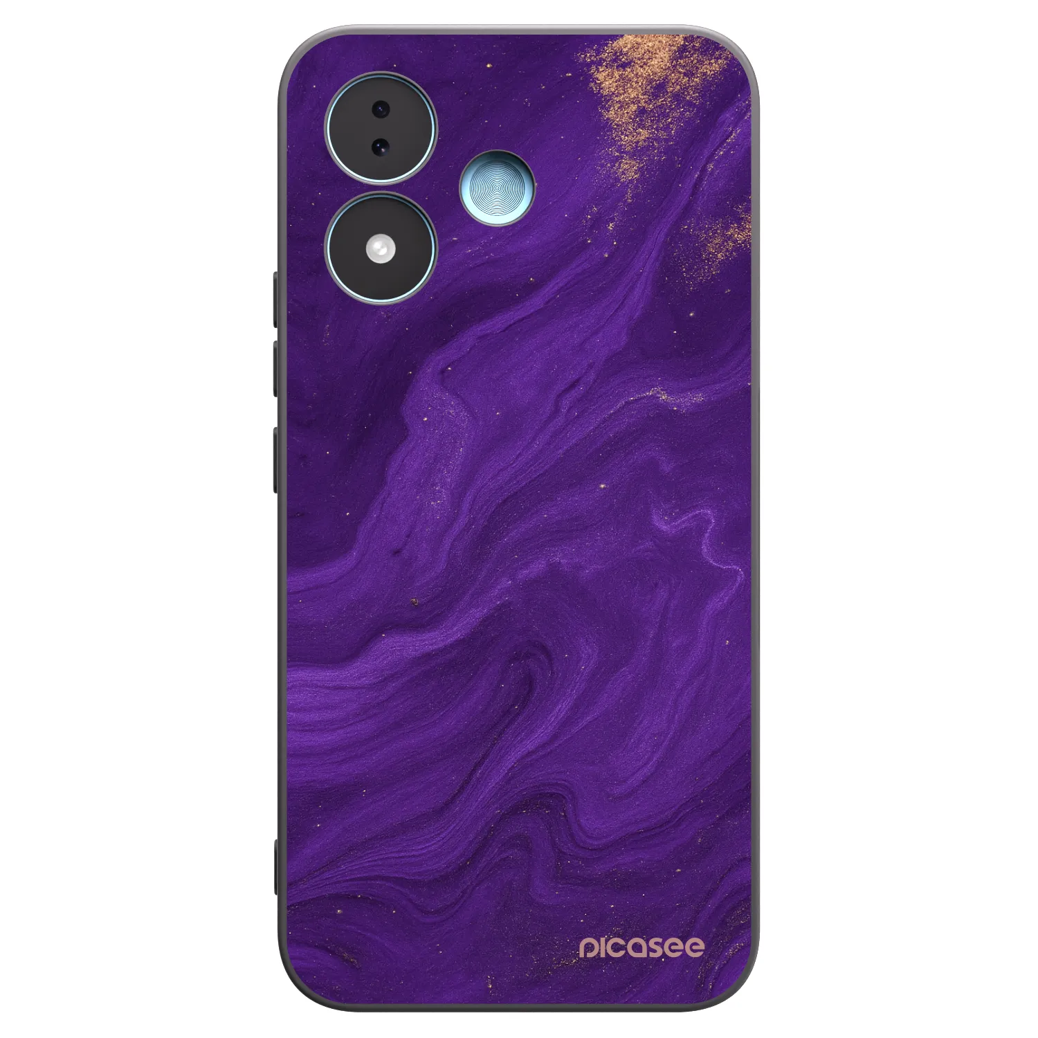 Picasee Μαύρη θήκη σιλικόνης για Xiaomi Redmi Note 17 5G - Purple