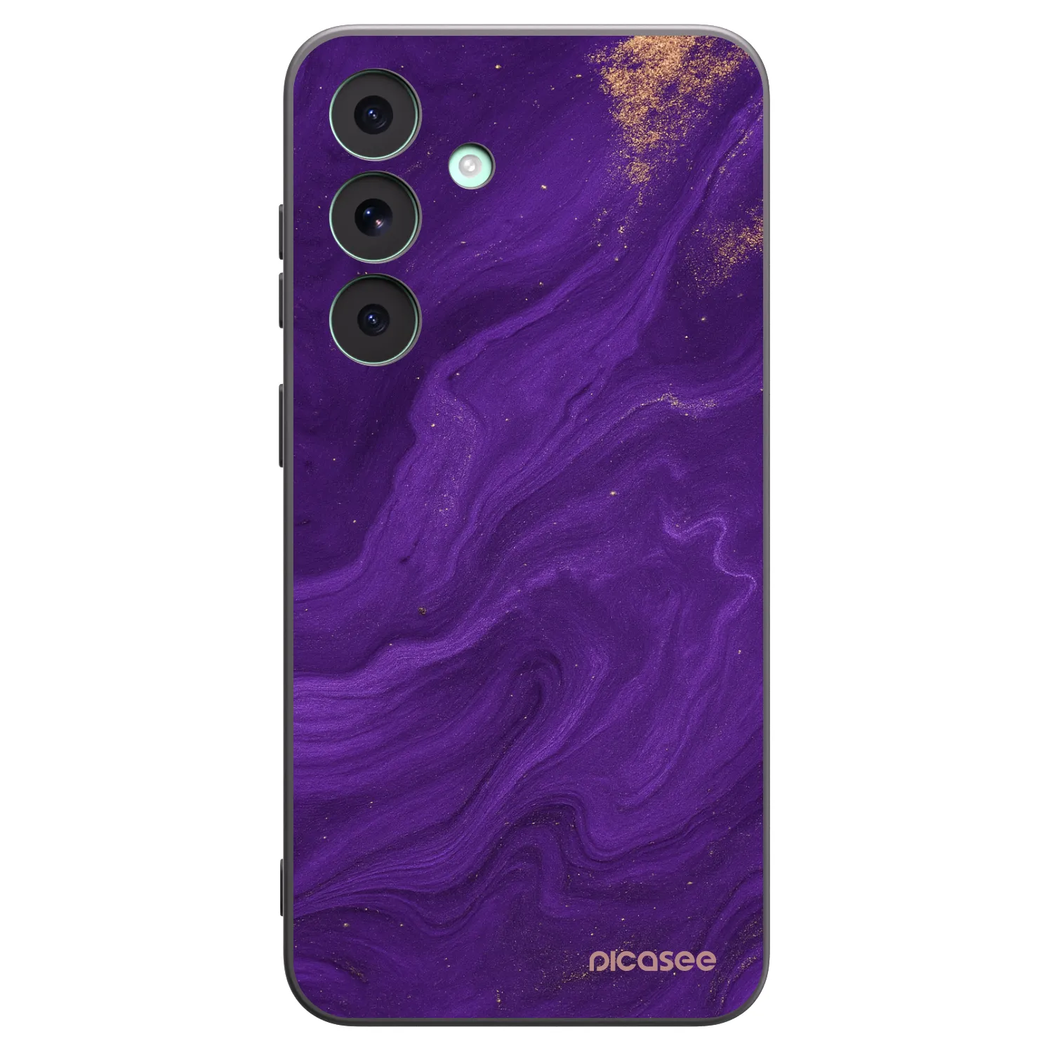 Picasee Μαύρη θήκη σιλικόνης για Samsung Galaxy S26 FE - Purple