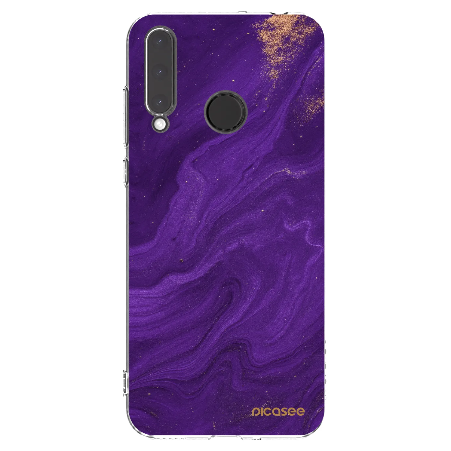 Picasee διαφανής θήκη σιλικόνης Honor 20 Lite - Purple