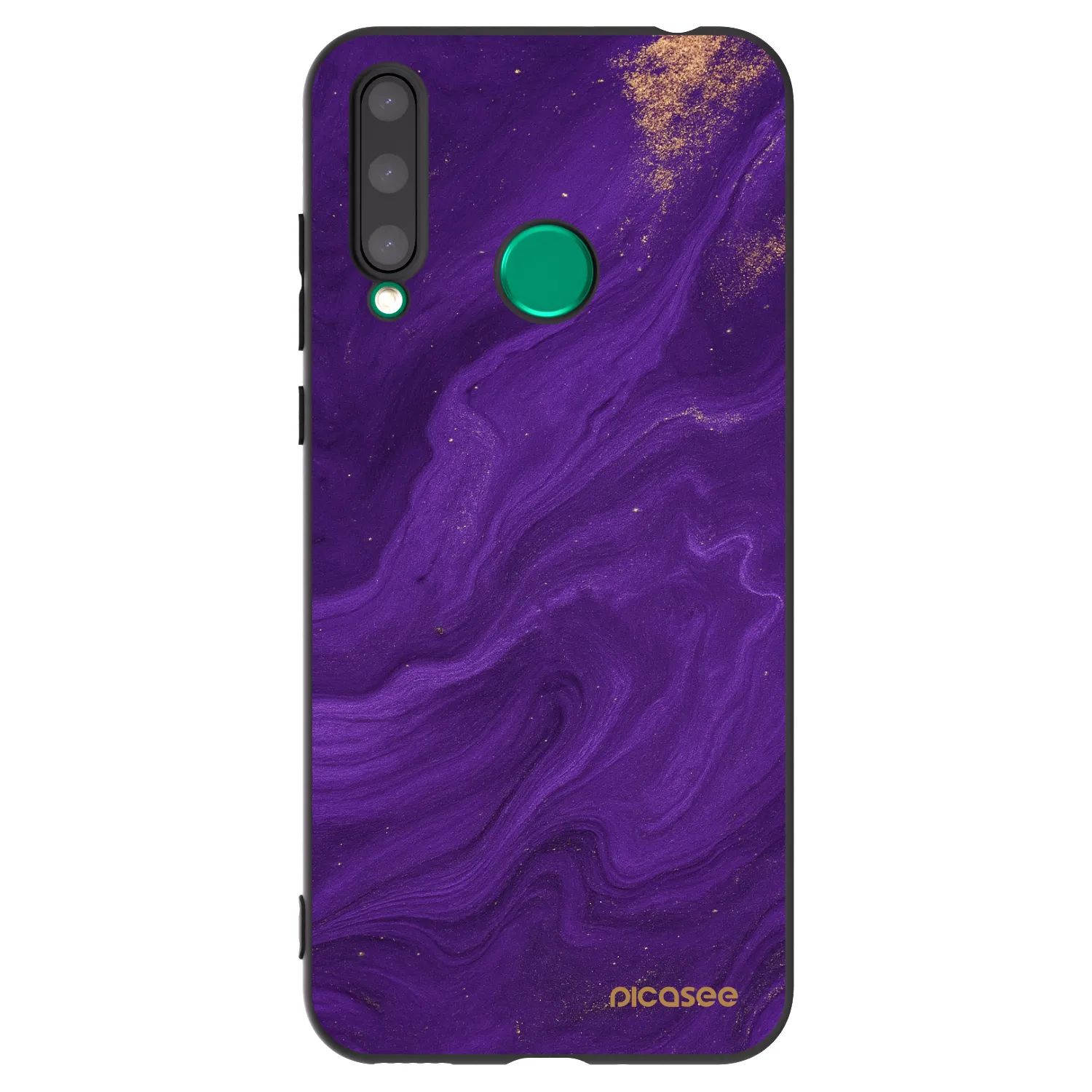 Picasee Μαύρη θήκη σιλικόνης για Honor 20 Lite - Purple