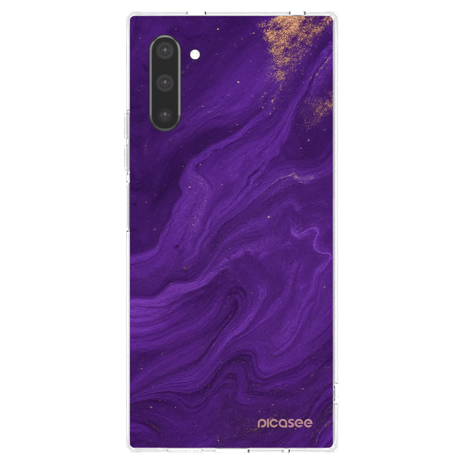 Picasee διαφανής θήκη σιλικόνης Samsung Galaxy Note 10 N970F - Purple
