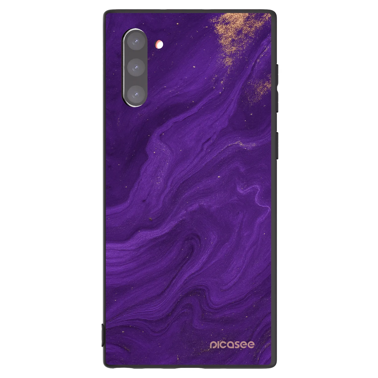 Picasee Μαύρη θήκη σιλικόνης για Samsung Galaxy Note 10 N970F - Purple