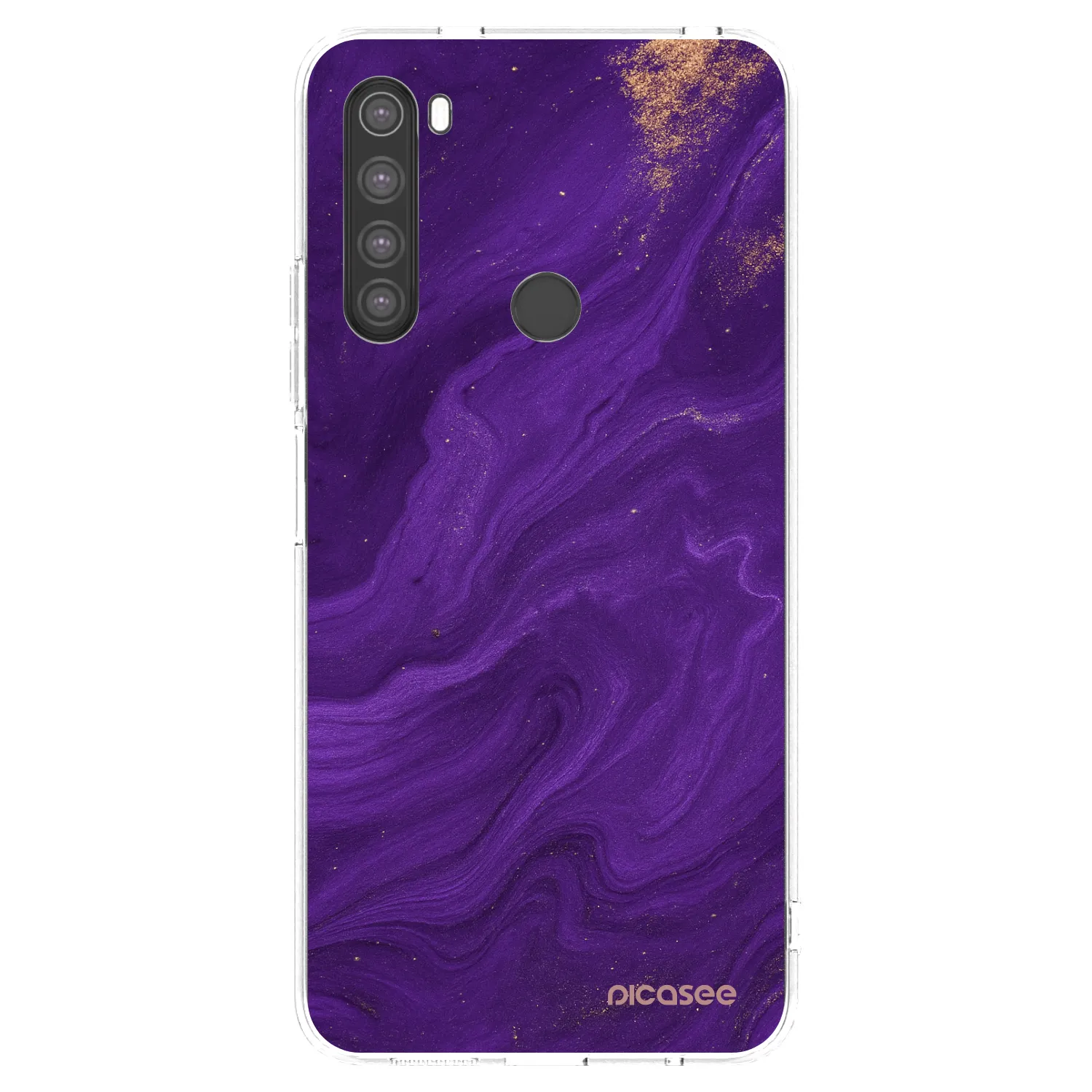 Picasee διαφανής θήκη σιλικόνης Xiaomi Redmi Note 8 - Purple