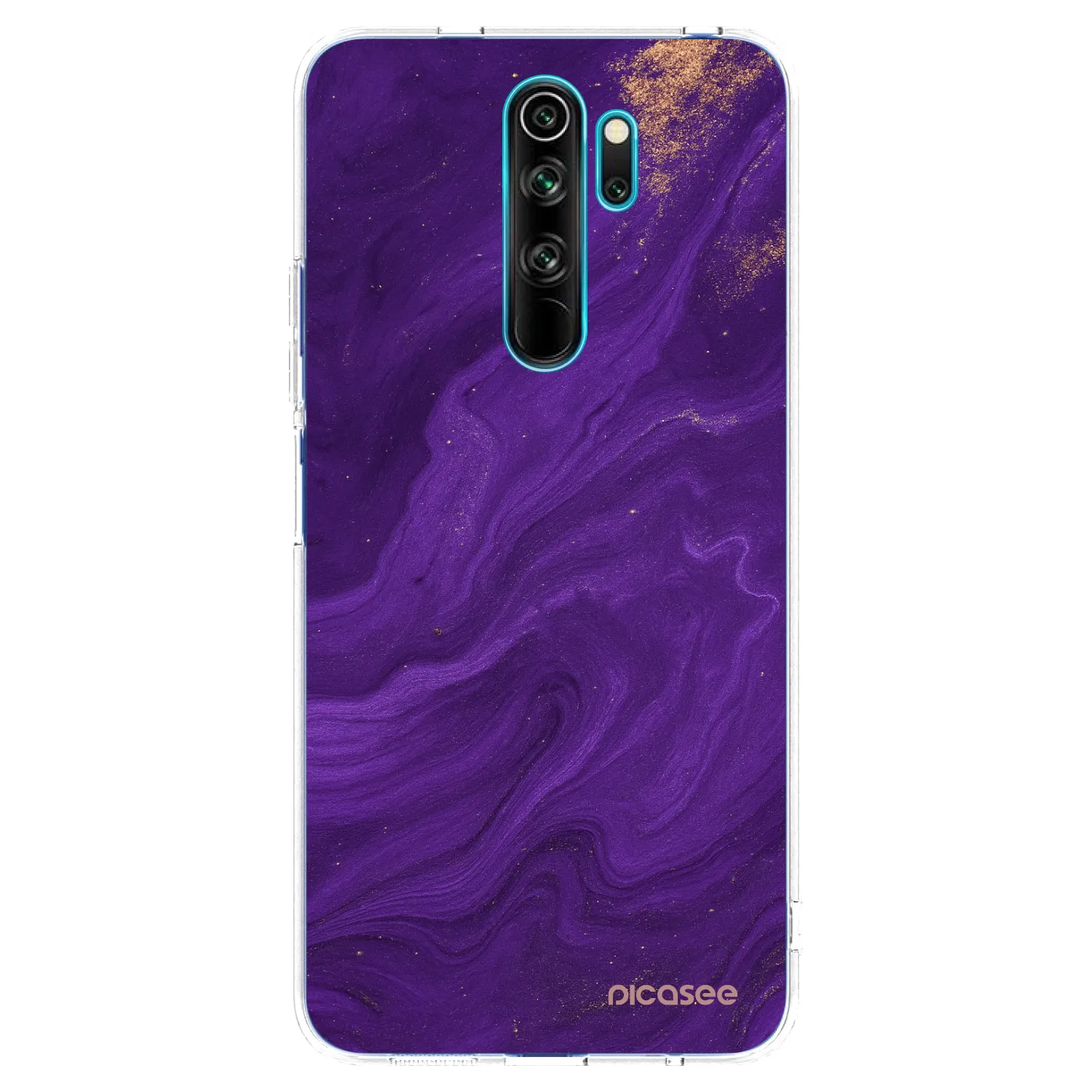 Picasee διαφανής θήκη σιλικόνης Xiaomi Redmi Note 8 Pro - Purple