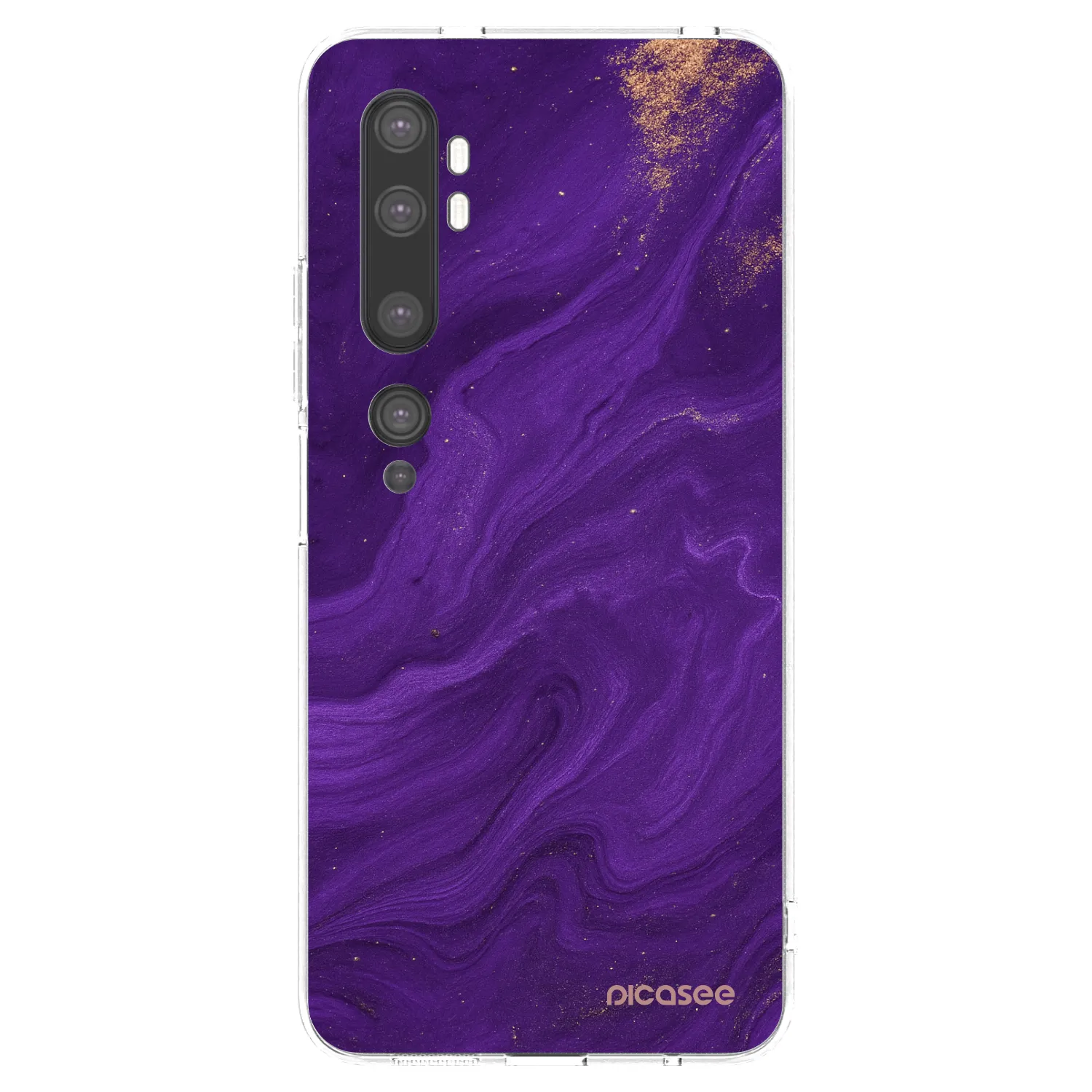 Picasee διαφανής θήκη σιλικόνης Xiaomi Mi Note 10 (Pro) - Purple