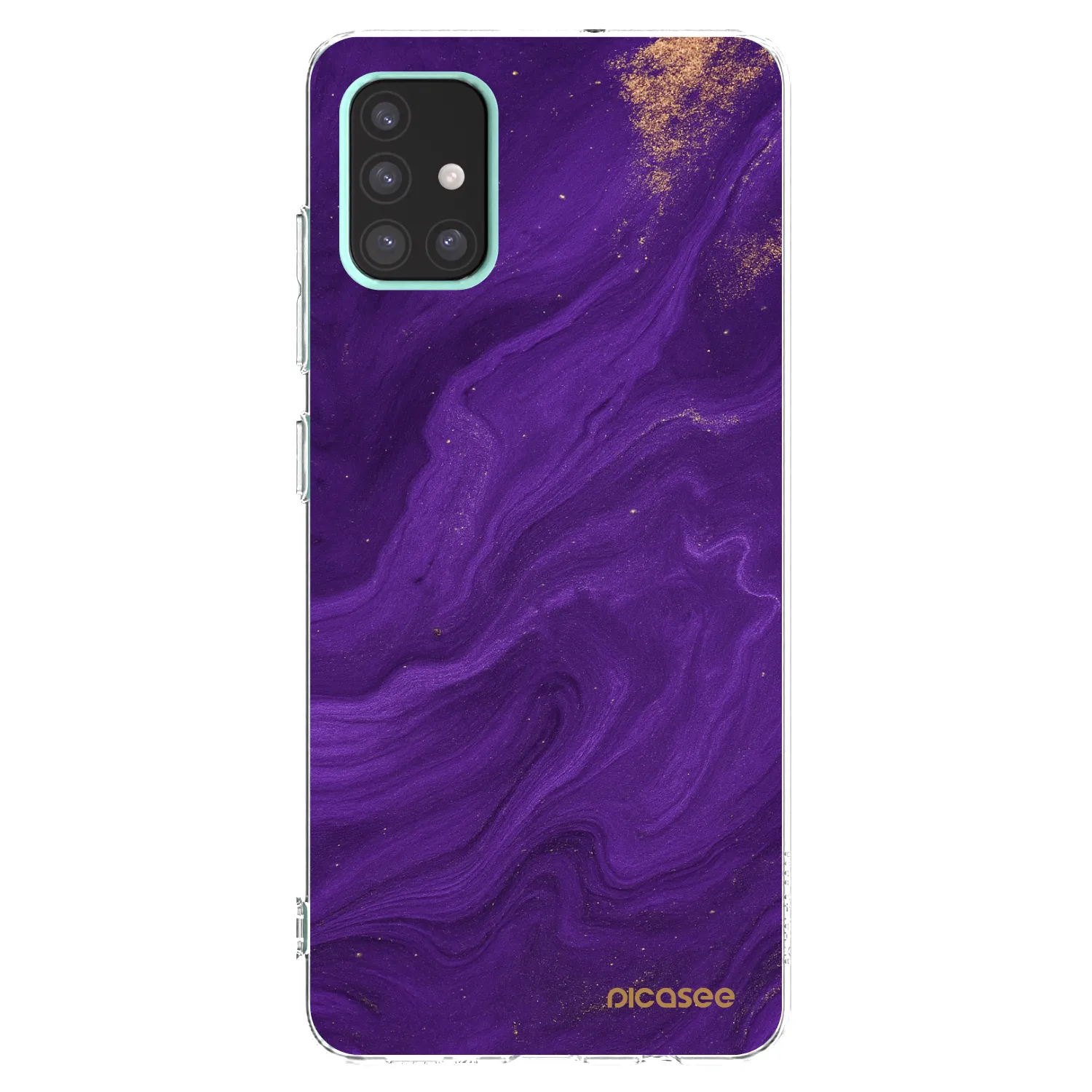 Picasee διαφανής θήκη σιλικόνης Samsung Galaxy A51 A515F - Purple