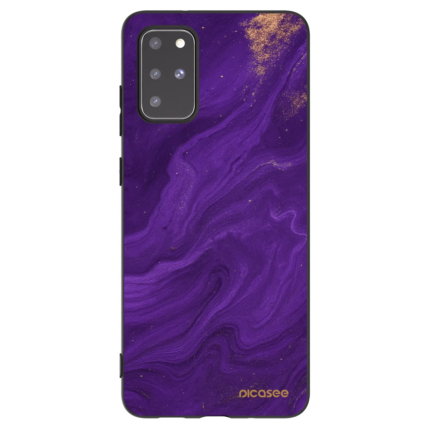 Picasee Μαύρη θήκη σιλικόνης για Samsung Galaxy S20+ G985F - Purple