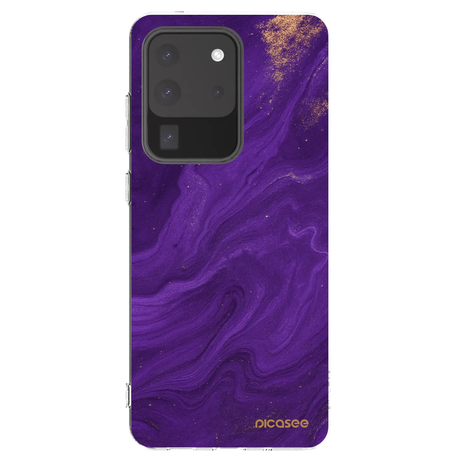 Picasee διαφανής θήκη σιλικόνης Samsung Galaxy S20 Ultra 5G G988F - Purple