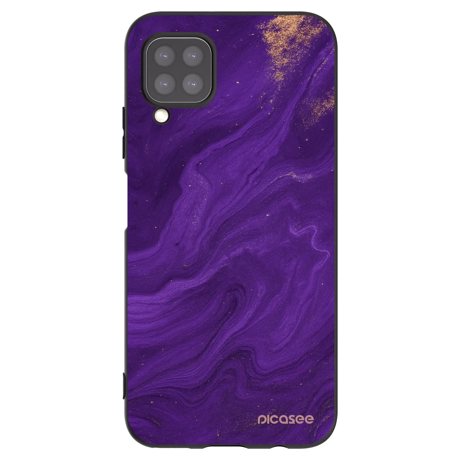 Picasee Μαύρη θήκη σιλικόνης για Huawei P40 Lite - Purple