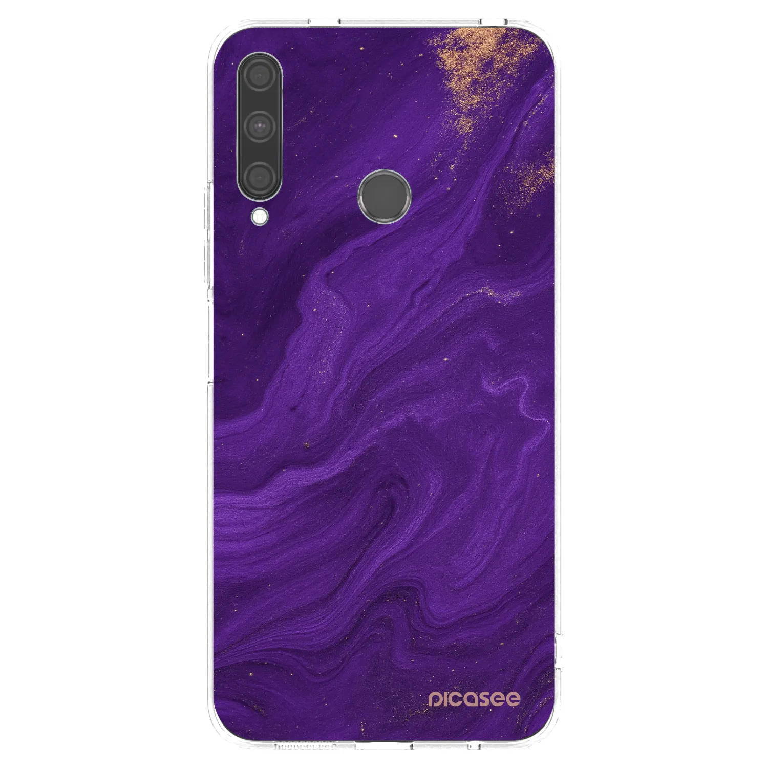 Picasee διαφανής θήκη σιλικόνης Huawei P40 Lite E - Purple