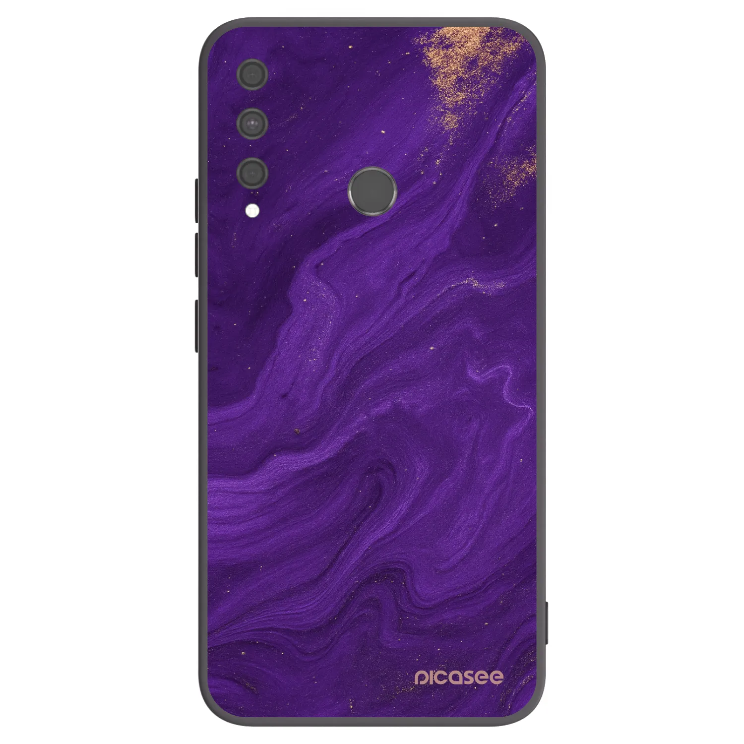 Picasee Μαύρη θήκη σιλικόνης για Huawei P40 Lite E - Purple