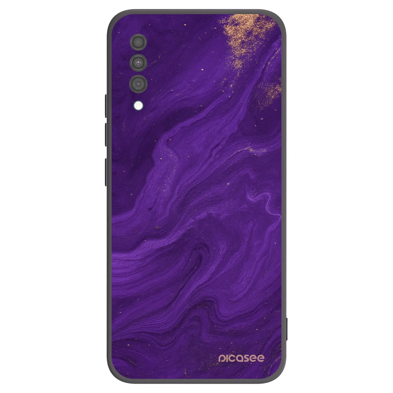 Picasee Μαύρη θήκη σιλικόνης για Samsung Galaxy A30s A307F - Purple
