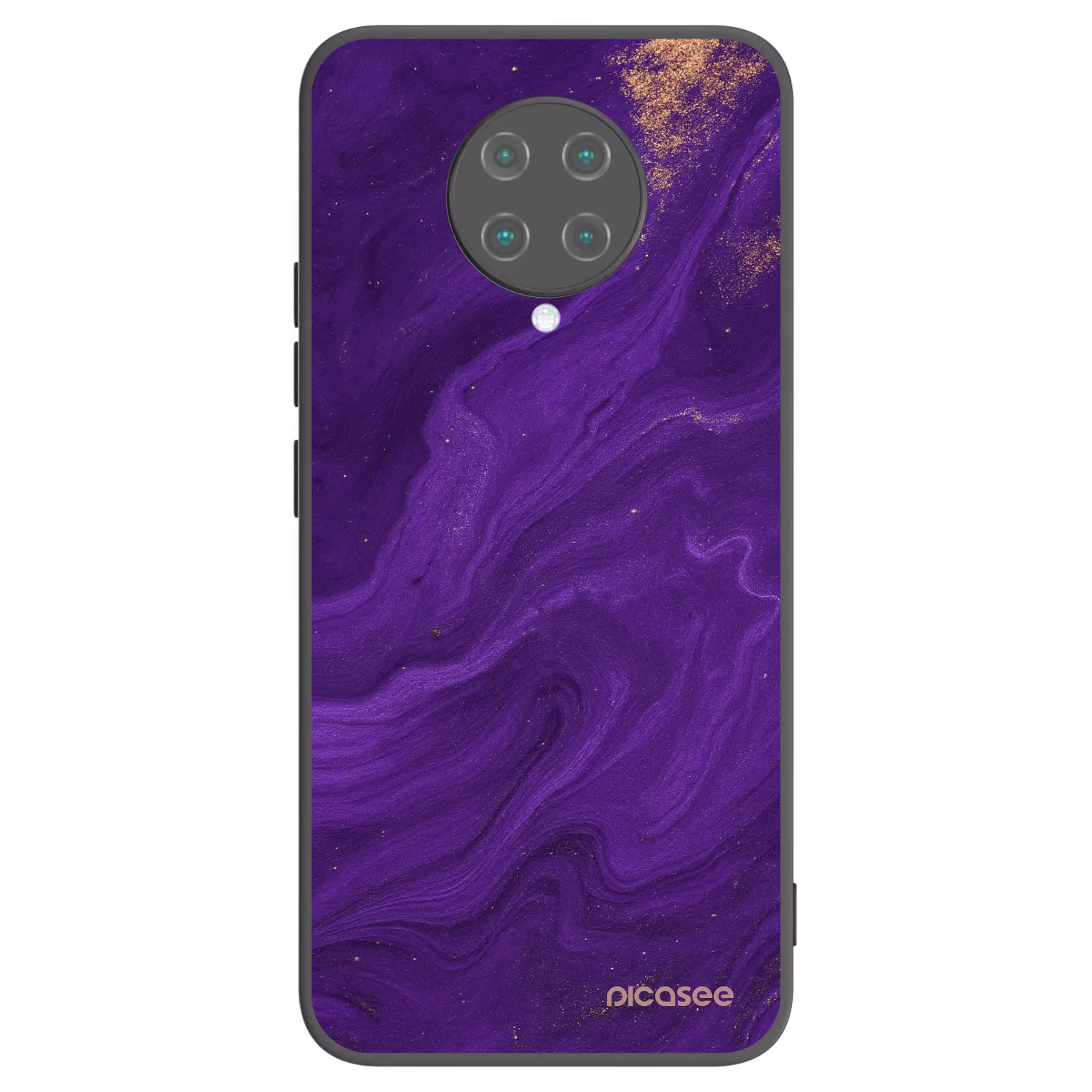 Picasee Μαύρη θήκη σιλικόνης για Xiaomi Poco F2 Pro - Purple