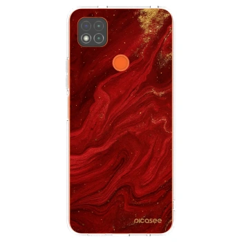 Picasee διαφανής θήκη σιλικόνης Xiaomi Redmi 9C - Red