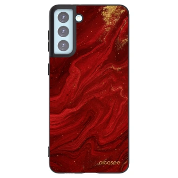 Picasee Μαύρη θήκη σιλικόνης για Samsung Galaxy S21+ 5G G996F - Red