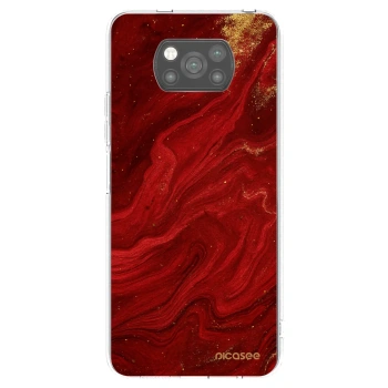 Picasee Μαύρη θήκη σιλικόνης για Xiaomi Poco X3 Pro - Red