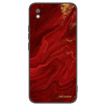 Picasee Μαύρη θήκη σιλικόνης για Xiaomi Redmi 9AT - Red
