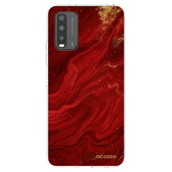 Picasee Μαύρη θήκη σιλικόνης για Xiaomi Redmi 9T - Red