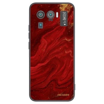 Picasee Μαύρη θήκη σιλικόνης για Xiaomi Mi 11 Ultra - Red