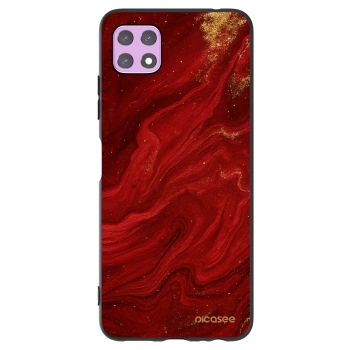 Picasee Μαύρη θήκη σιλικόνης για Samsung Galaxy A22 A226B 5G - Red
