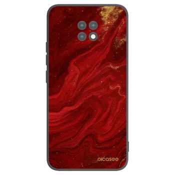Picasee Μαύρη θήκη σιλικόνης για Xiaomi Redmi Note 9T - Red