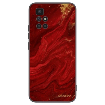 Picasee Μαύρη θήκη σιλικόνης για Xiaomi Redmi 10 - Red