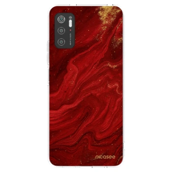 Picasee διαφανής θήκη σιλικόνης Xiaomi Poco M3 Pro 5G - Red