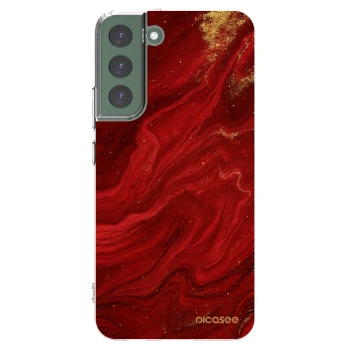 Picasee διαφανής θήκη σιλικόνης Samsung Galaxy S22+ 5G - Red