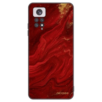 Picasee Μαύρη θήκη σιλικόνης για Xiaomi Redmi Note 11 - Red