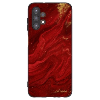 Picasee Μαύρη θήκη σιλικόνης για Samsung Galaxy A13 4G A135 - Red