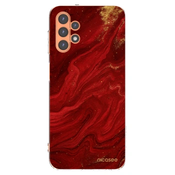 Picasee διαφανής θήκη σιλικόνης Samsung Galaxy A13 4G A135 - Red