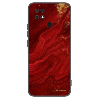 Picasee Μαύρη θήκη σιλικόνης για Xiaomi Redmi 10C - Red