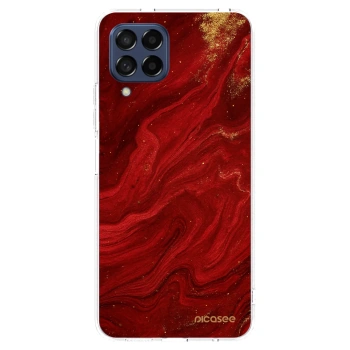 Picasee διαφανής θήκη σιλικόνης Samsung Galaxy M53 5G - Red