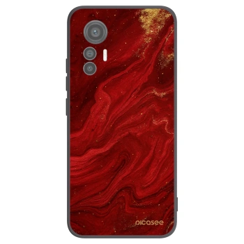 Picasee Μαύρη θήκη σιλικόνης για Xiaomi 12 Lite - Red
