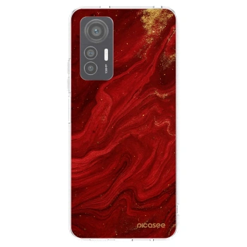 Picasee διαφανής θήκη σιλικόνης Xiaomi 12 Lite - Red