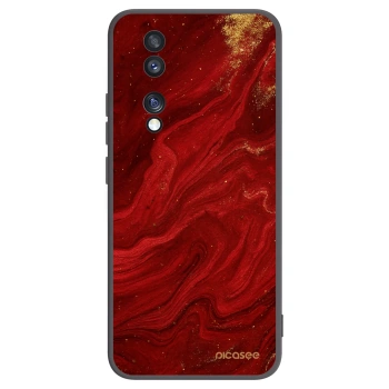 Picasee Μαύρη θήκη σιλικόνης για Honor 70 - Red