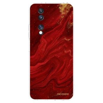 Picasee διαφανής θήκη σιλικόνης Honor 70 - Red