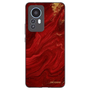 Picasee Μαύρη θήκη σιλικόνης για Xiaomi 12T Pro - Red