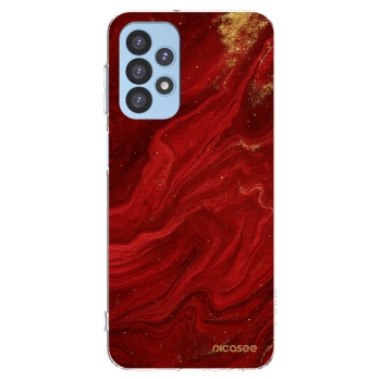 Picasee διαφανής θήκη σιλικόνης Samsung Galaxy A23 A235F 4G - Red