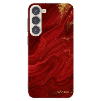 Picasee διαφανής θήκη σιλικόνης Samsung Galaxy S23+ 5G - Red