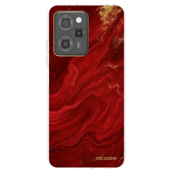 Picasee Μαύρη θήκη σιλικόνης για Xiaomi Poco X5 Pro - Red