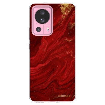 Picasee διαφανής θήκη σιλικόνης Xiaomi 13 Lite - Red