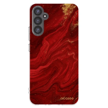 Picasee διαφανής θήκη σιλικόνης Samsung Galaxy A34 5G A346B - Red