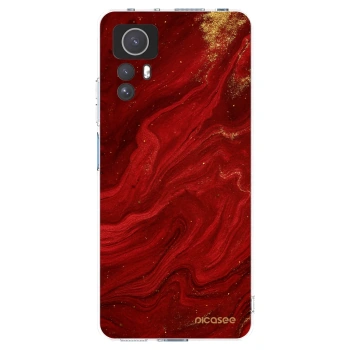 Picasee διαφανής θήκη σιλικόνης Xiaomi Redmi Note 12S - Red