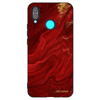 Picasee Μαύρη θήκη σιλικόνης για Huawei Nova 3 - Red