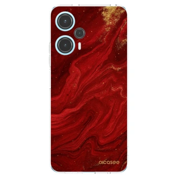 Picasee διαφανής θήκη σιλικόνης Xiaomi Poco F5 - Red