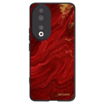 Picasee Μαύρη θήκη σιλικόνης για Honor 90 5G - Red