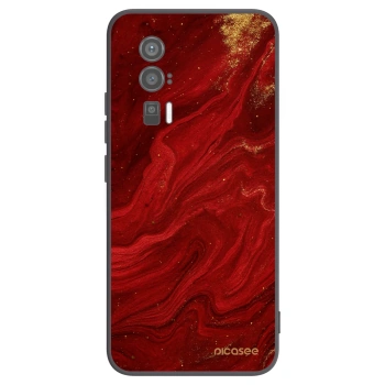 Picasee Μαύρη θήκη σιλικόνης για Xiaomi Poco F5 Pro 5G - Red