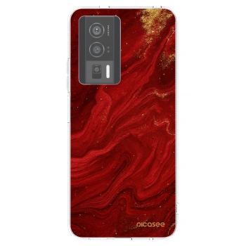 Picasee διαφανής θήκη σιλικόνης Xiaomi Poco F5 Pro 5G - Red