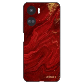 Picasee Μαύρη θήκη σιλικόνης για Honor 90 Lite 5G - Red